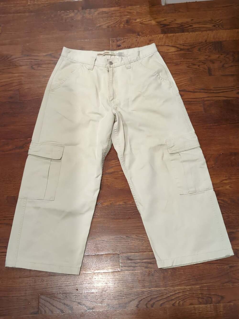 Levi's Baggy Cargo Pants Tan 32x22 Y2K skater